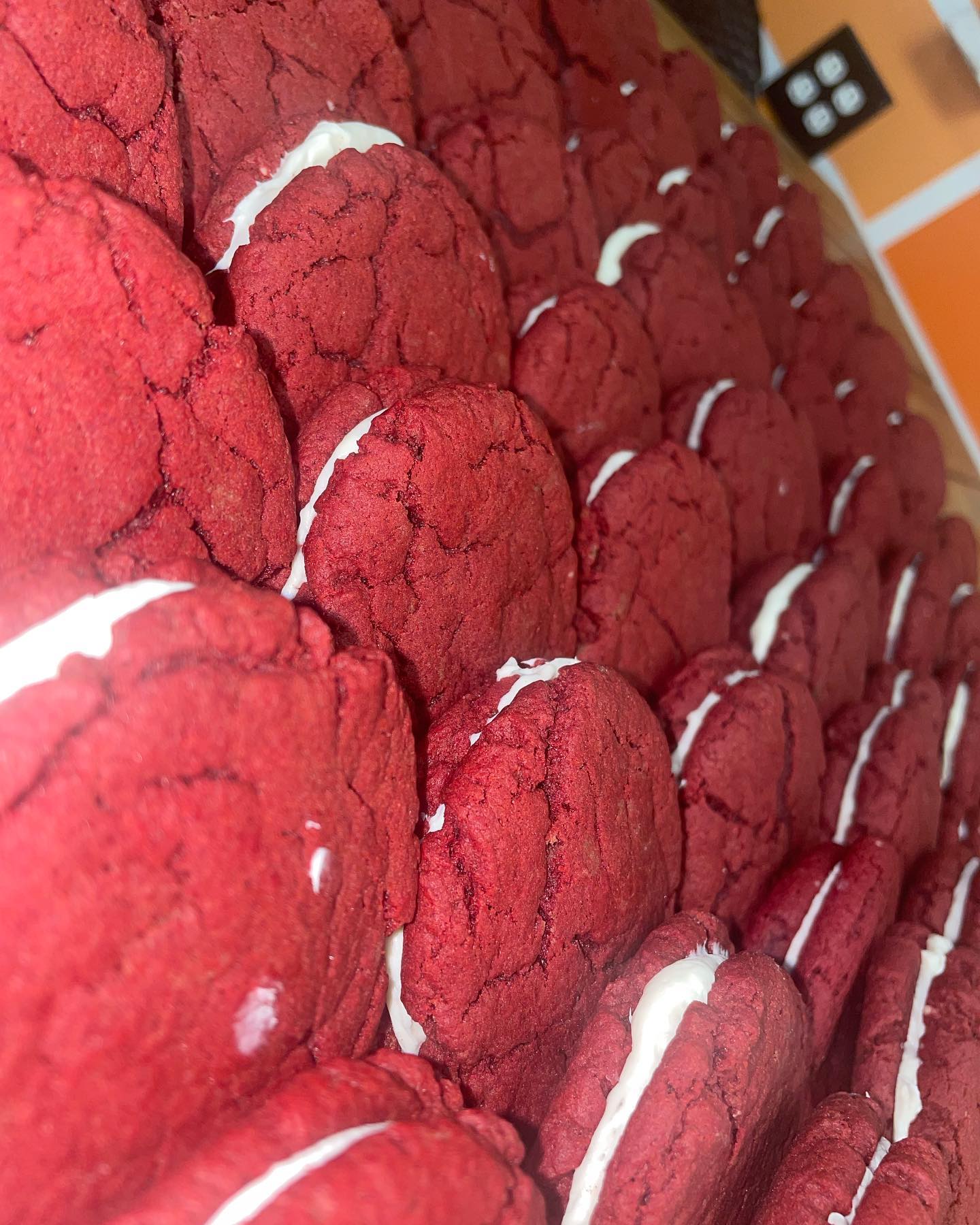 Red Velvet Cream Pies